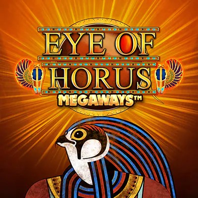 Eye of Horus Megaways slot logo by Blueprint Gaming at Casino Prestige