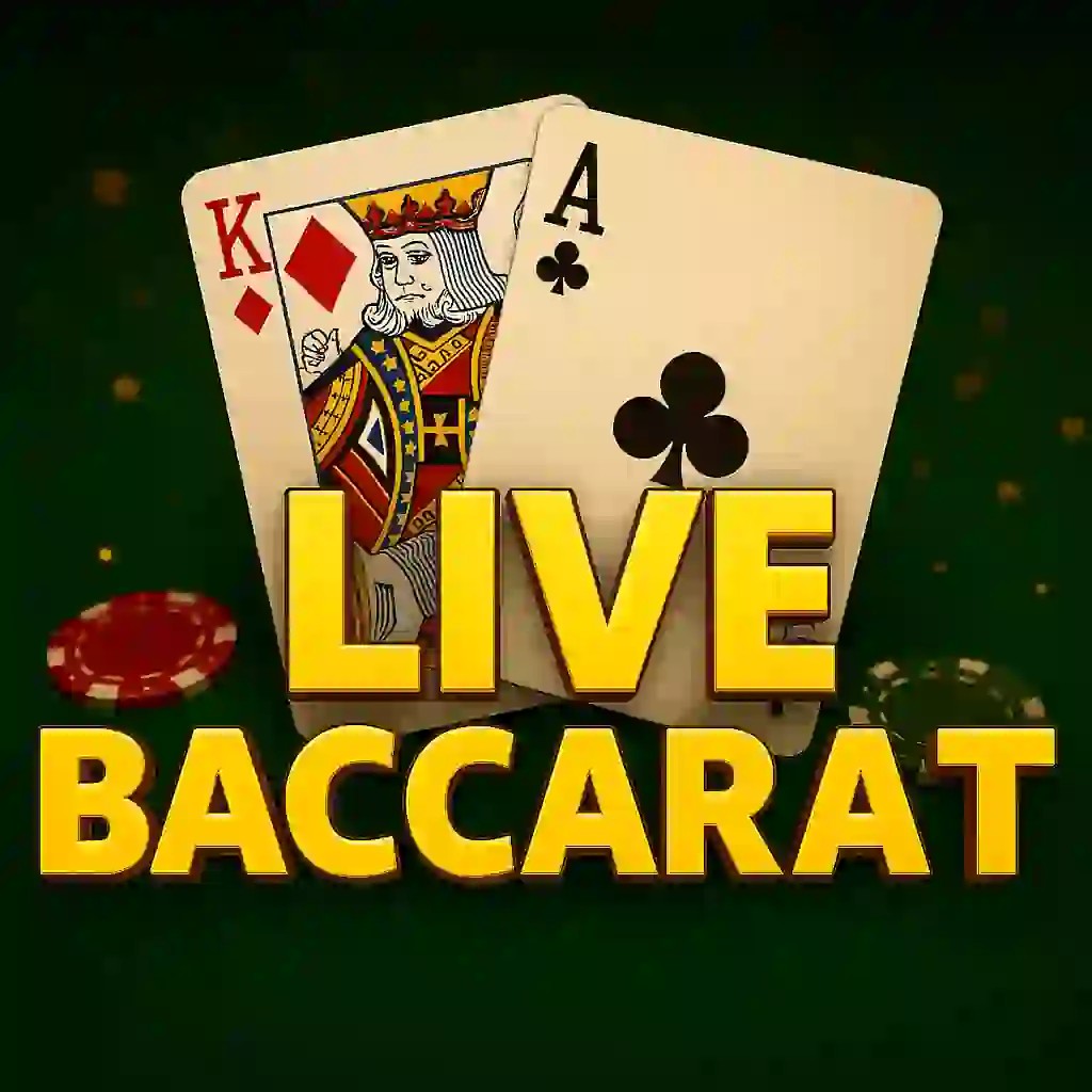 Live Baccarat logo – Live Casino by Evolution at Casino Prestige